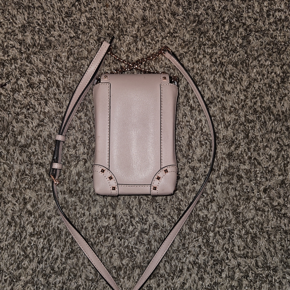 Pale Pink Michael Kors Cellphone Crossbody Rose Gold Hardware - Picture 4 of 7